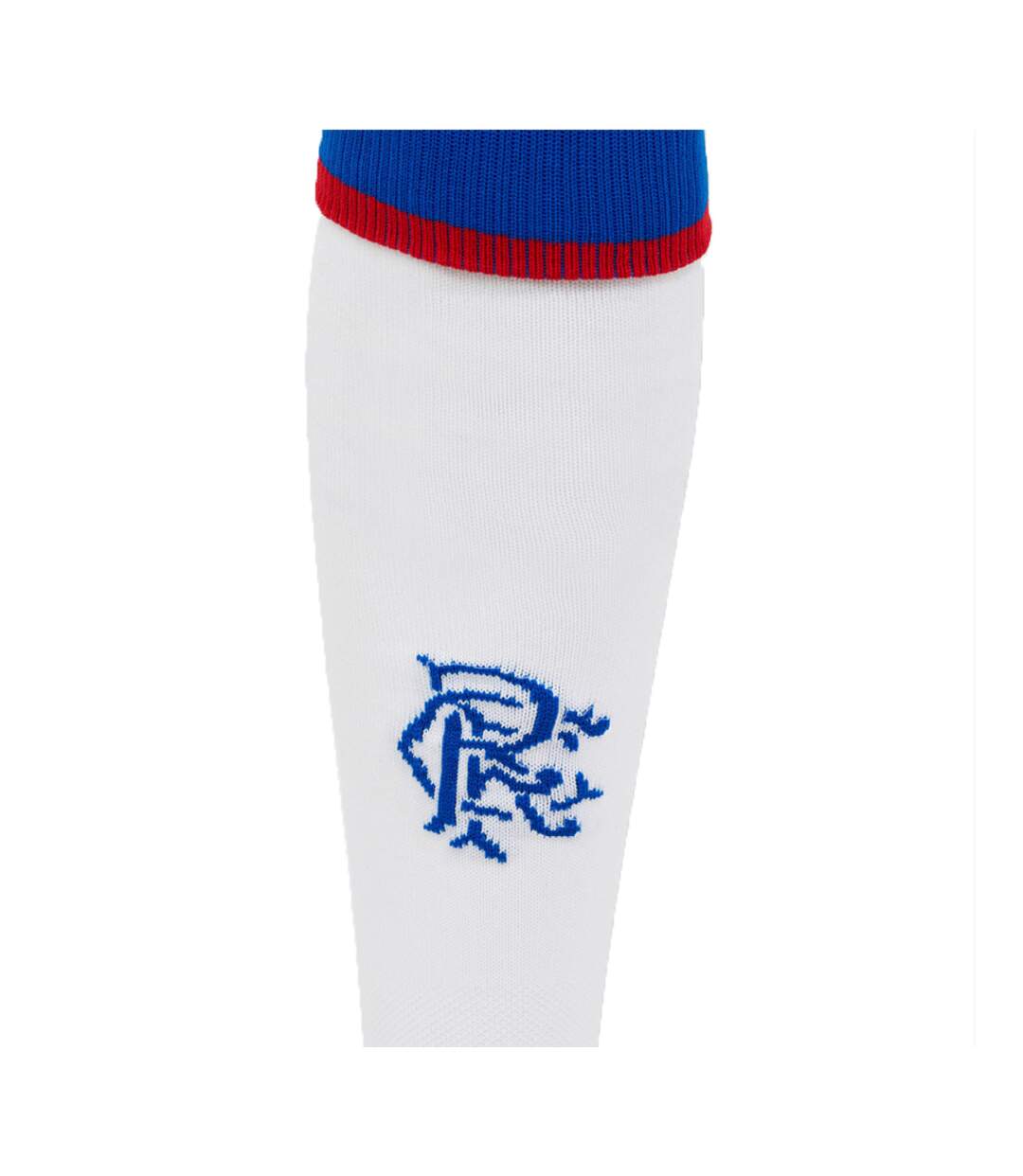Mens 25/26 Rangers Fc Away Socks Brilliant White Lapis Blue Flame Scarlet Umbro-2