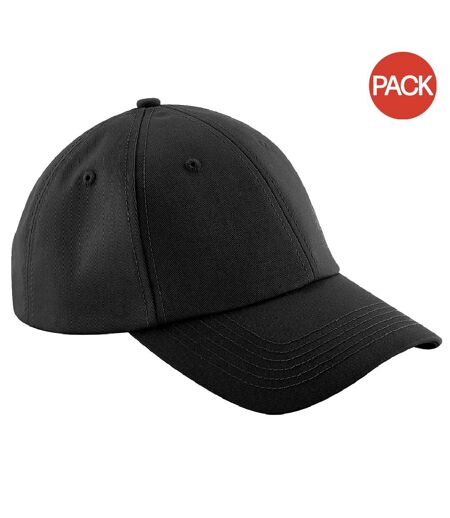 Lot de 2  casquettes adulte noir Beechfield