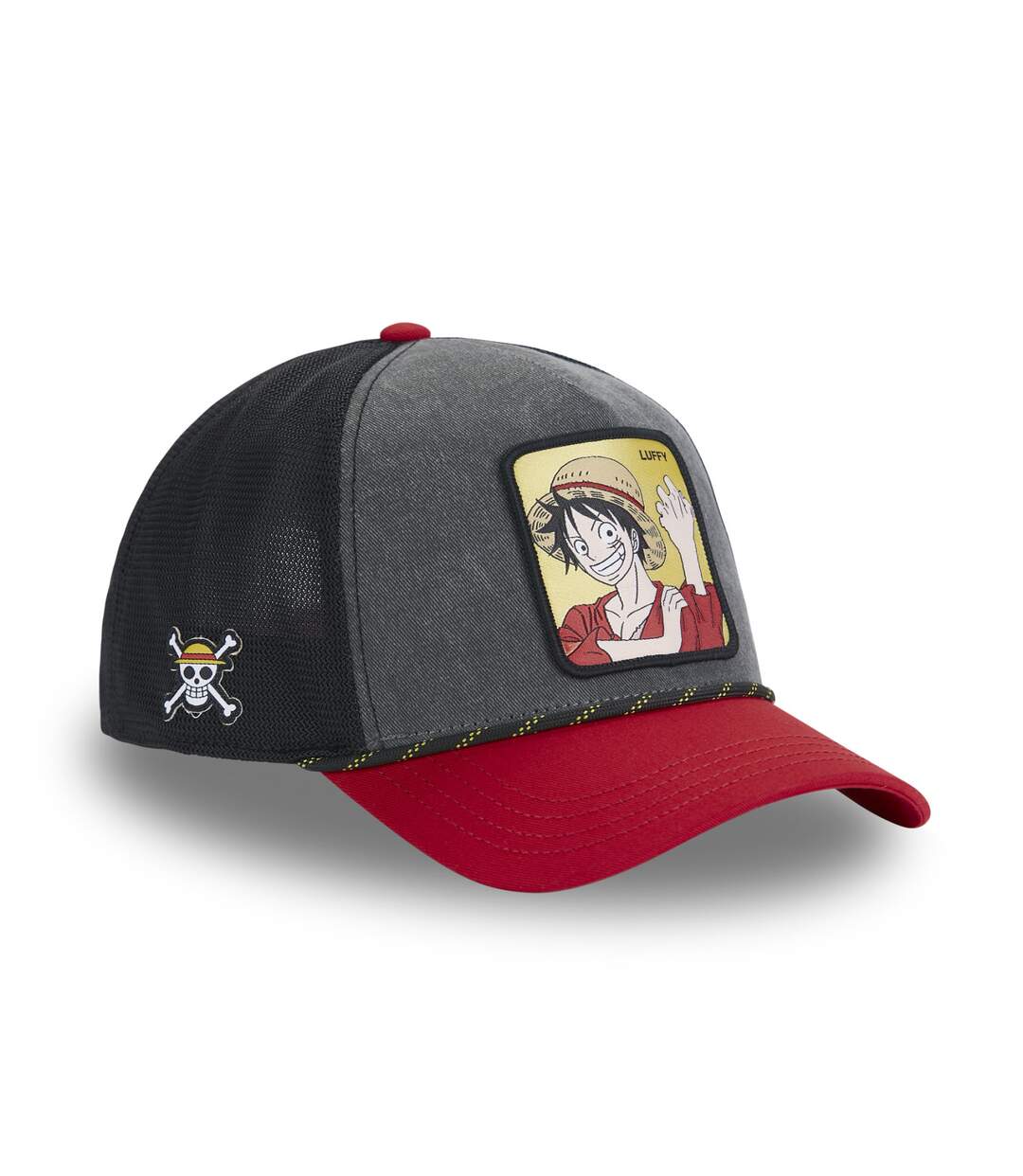 Casquette trucker avec filet finitions premium One Piece Mugiwara Capslab-3