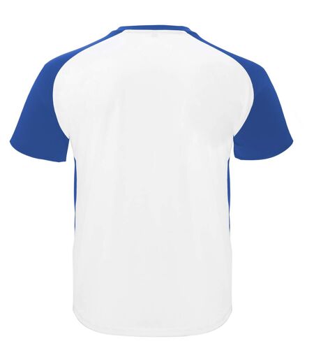 T-shirt Bugatti Adulte Blanc Bleu Roi Roly Sport