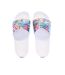 Claquettes blanches à fleurs femme kappa logo noles 5-3