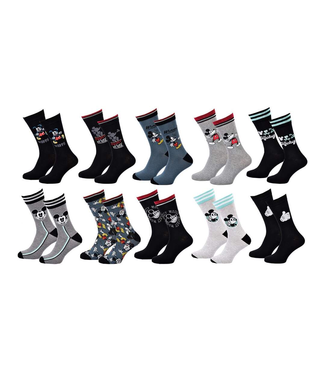 Chaussettes Mickey - Pack de 10-1