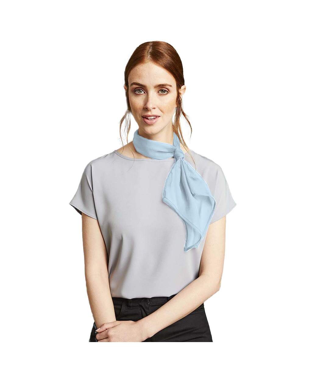 Foulard de travail femme taille unique bleu clair Premier-2