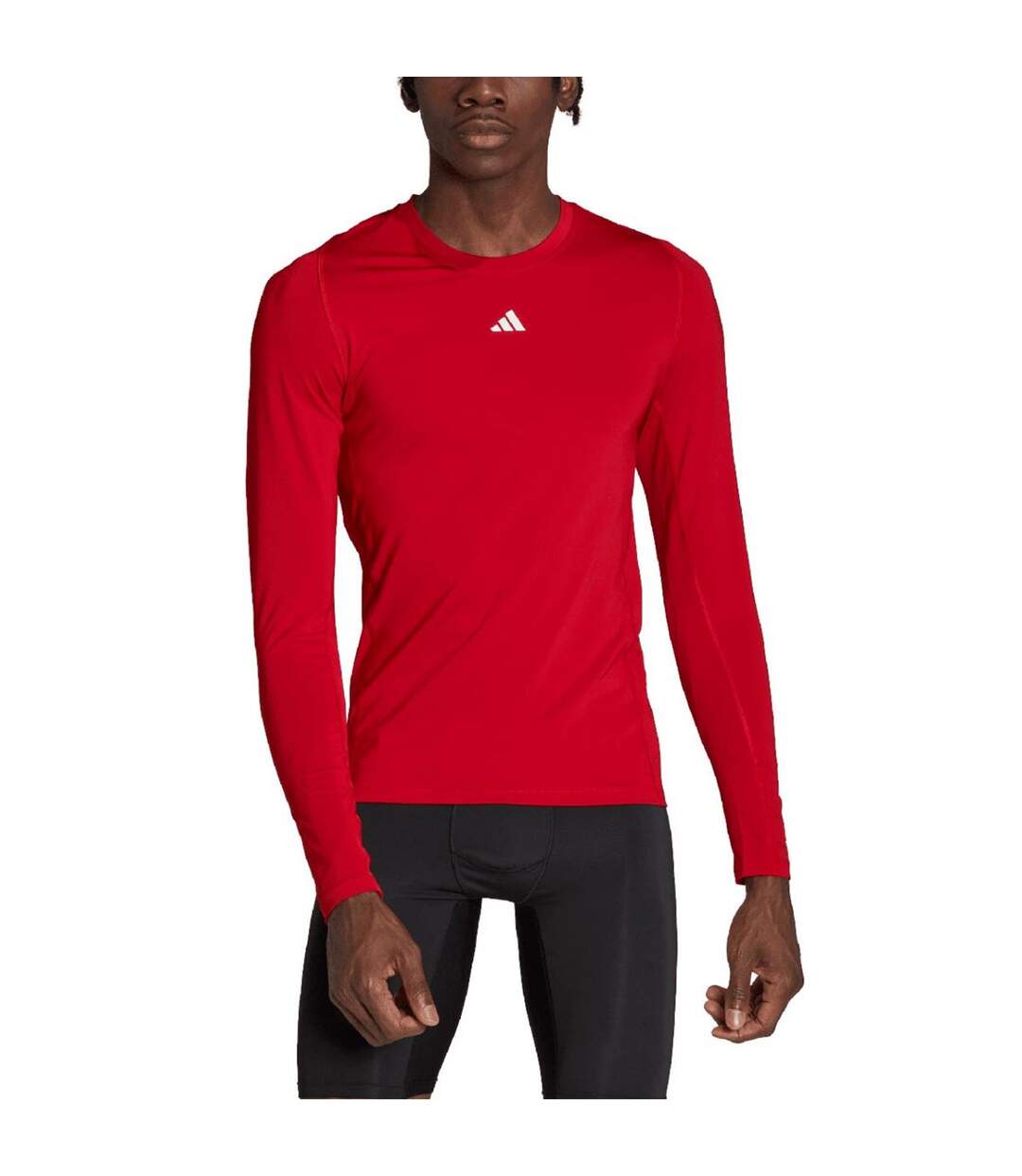 T-shirt Manches Longues Homme Rouge Adidas-1