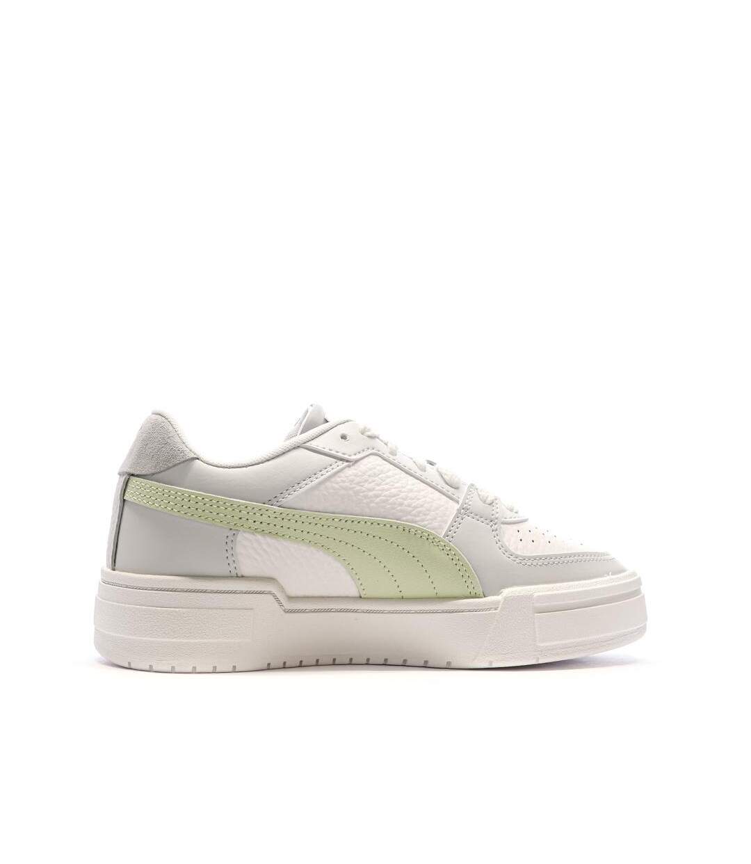 Baskets blanche/gris/vert femme puma 394749-02-2