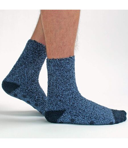Sock Snob - 4 Paires Homme Chaussettes Polaire Chaudes | Antidérapantes Chaudes