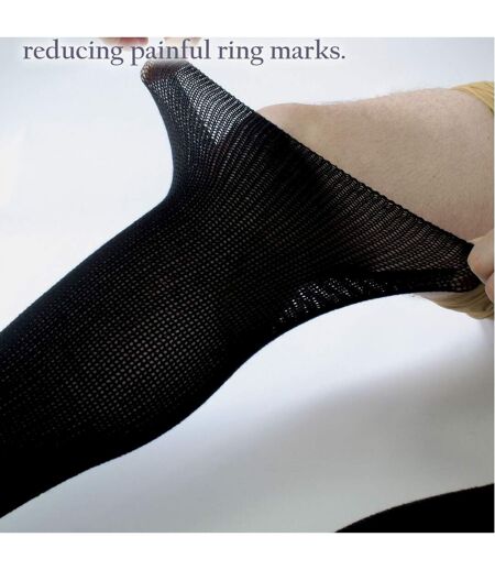4 Pack Long Bamboo Diabetic Socks With Grips for Men and Women