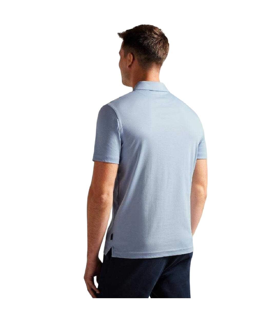 Polo Zeiter Homme Bleu Pâle Ted Baker-3