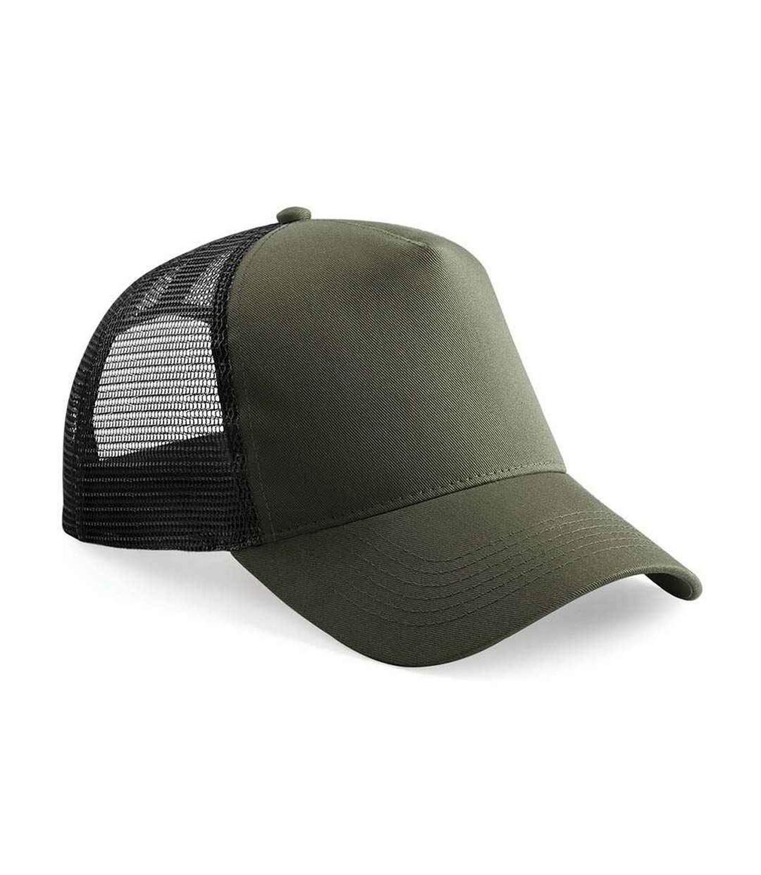 Casquette Trucker Adulte Vert Sombre Noir Beechfield-1