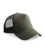 Casquette Trucker Adulte Vert Sombre Noir Beechfield-1
