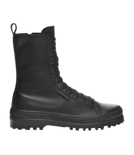 Bottines De Combat Alpina Femme Noir Total Superga