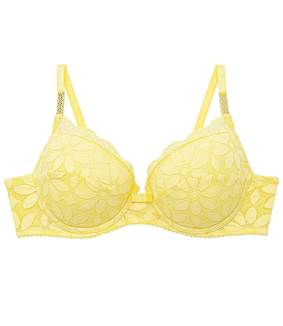 Soutien-gorge push-up jaune Flamant Rose