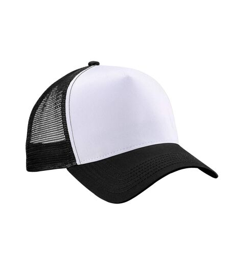 Beechfield Unisex Adult Snapback Trucker Cap (Black/White)