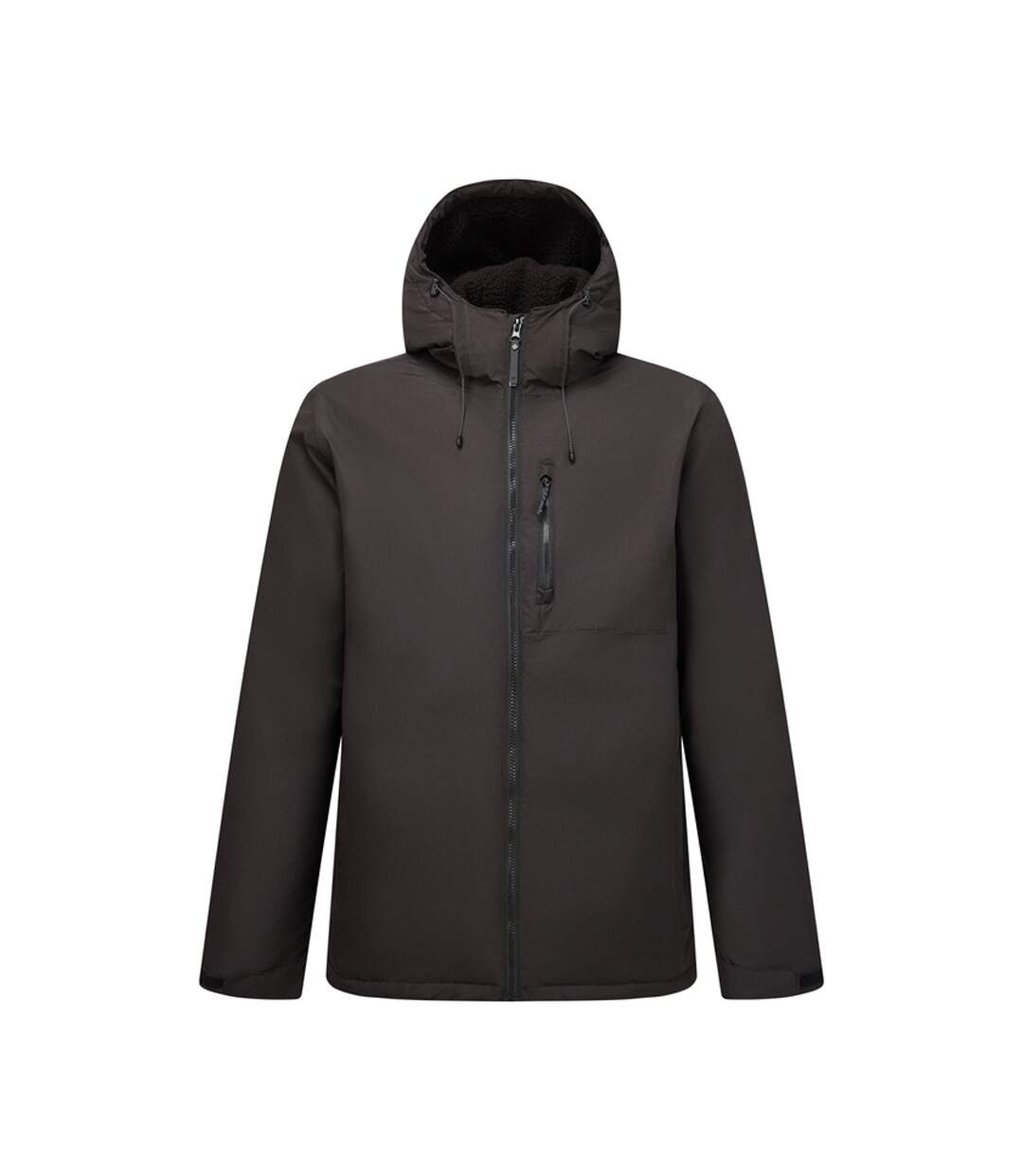 Veste Imperméable Et Isolante À Capuche Ajustable Motif/style Uni Frankie Homme Noir Regatta-2
