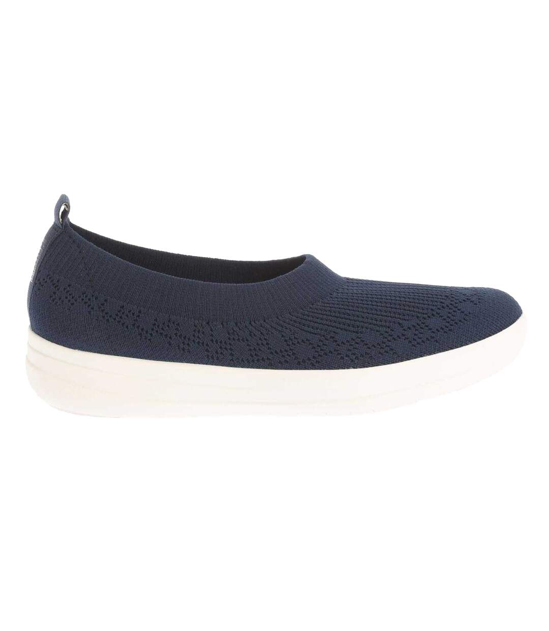 Womens/ladies Uberknit Slip-on Pumps Navy FitFlop-3