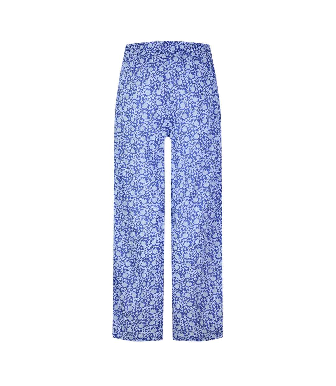 Womens/ladies Lyca Floral Wide Leg Trousers Dresden Blue Vero Moda-3