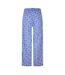 Womens/ladies Lyca Floral Wide Leg Trousers Dresden Blue Vero Moda-3