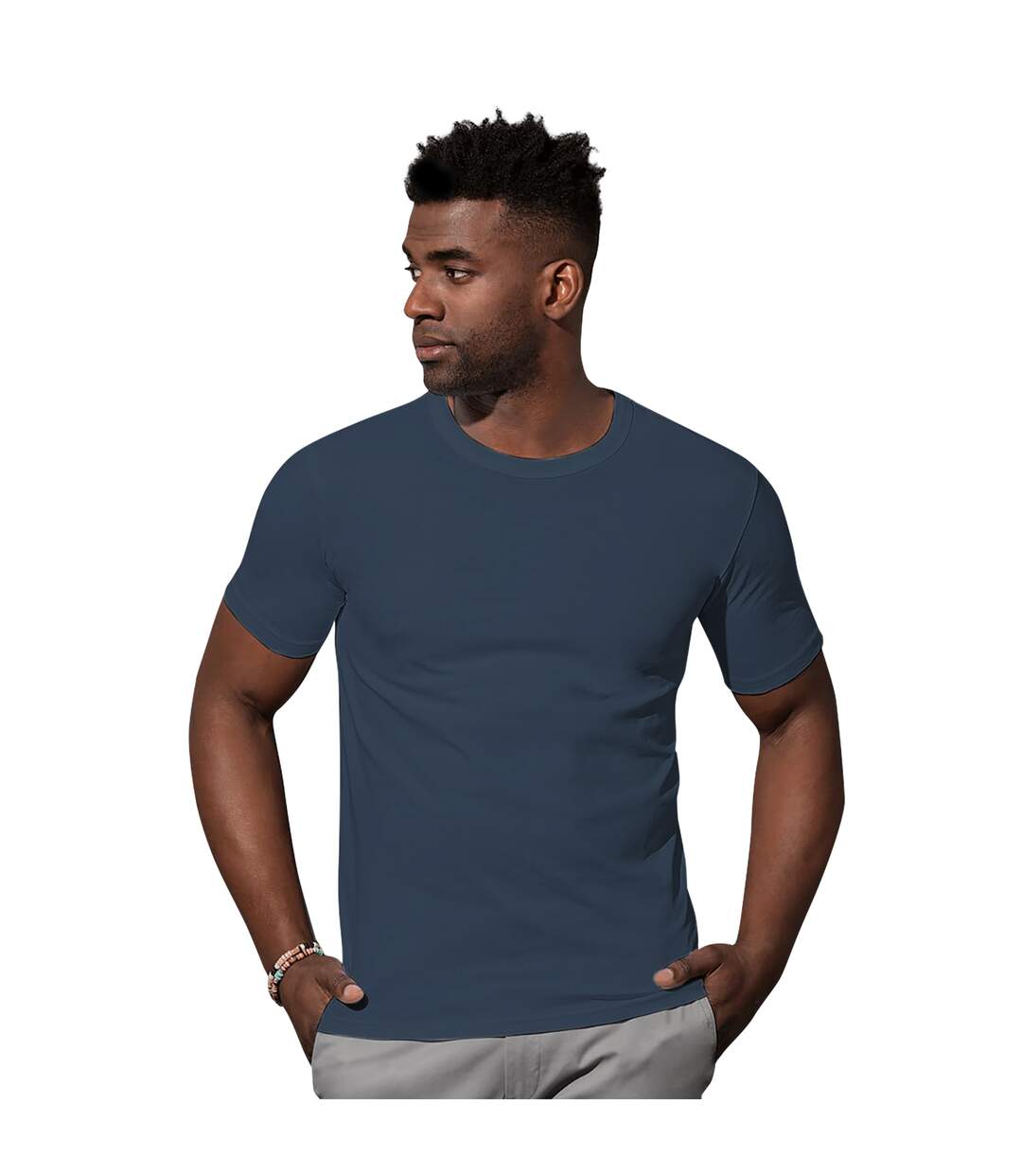 T-shirt stars morgan homme bleu marine Stedman