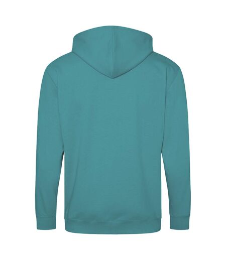 Awdis Plain Mens Hooded Sweatshirt / Hoodie / Zoodie (Hawaiian Blue)