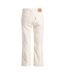 Womens/ladies Middy Cotton Bootcut Jeans Cream Levis-3