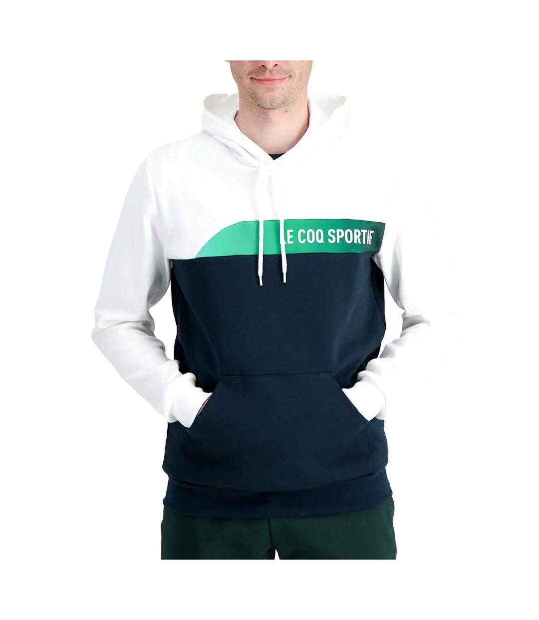 Sweat Marine/Blanc Homme Le Coq Sportif Hoody - L-1