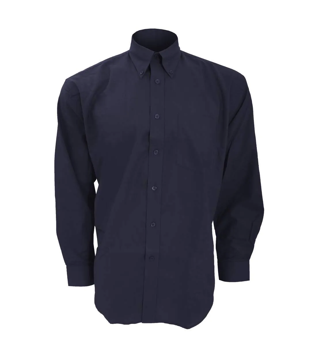 Chemise À Manches Longues Homme Bleu Marine Kustom Kit-1