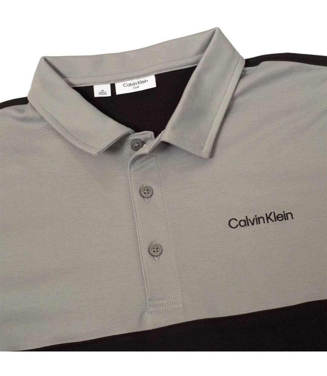 Polo Motif/style Brodé Homme Noir Argenté Calvin Klein-3
