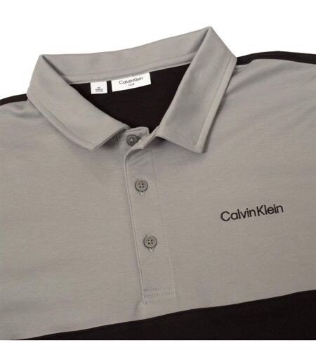 Polo Motif/style Brodé Homme Noir Argenté Calvin Klein