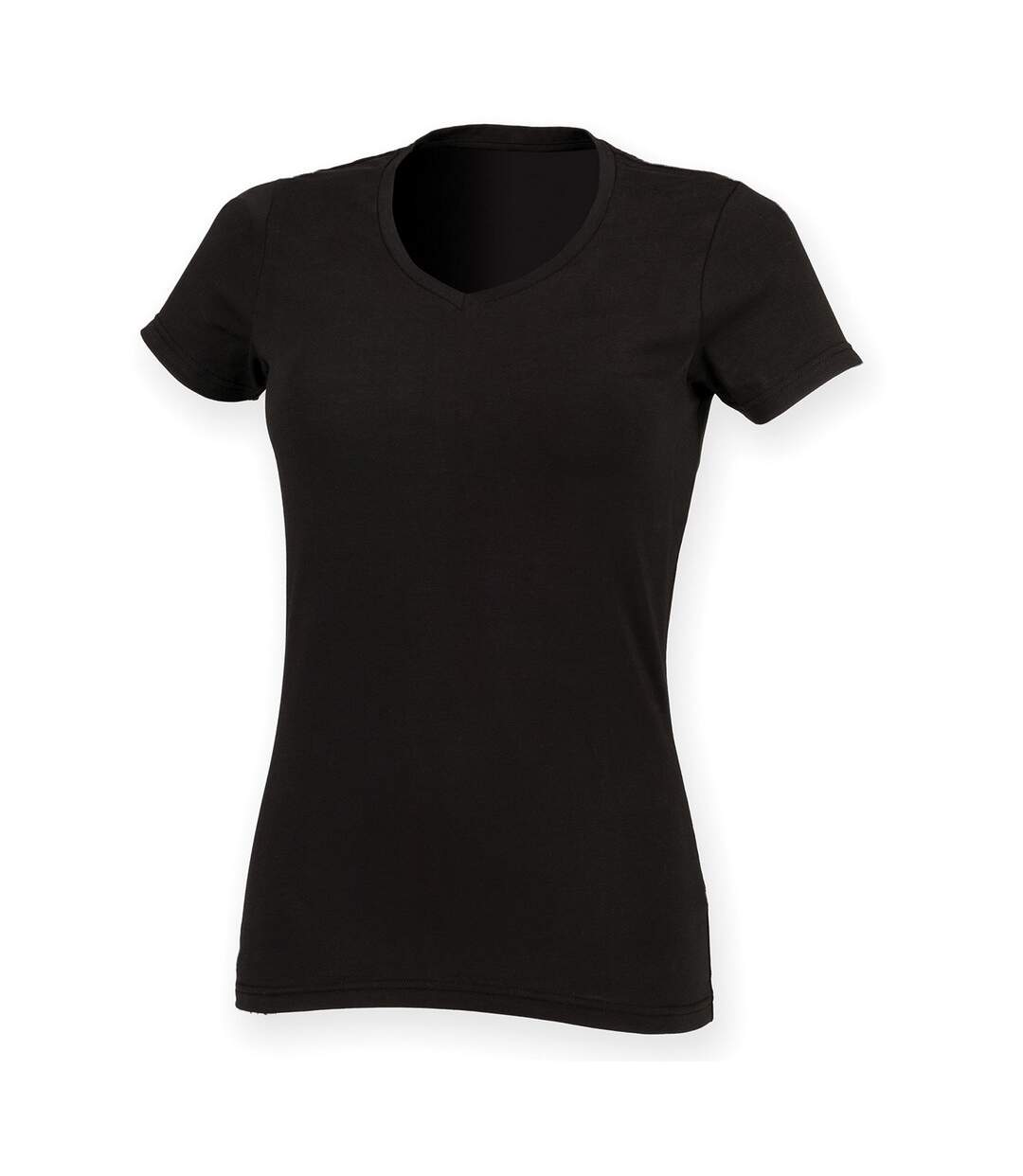 T-shirt feel good femme noir Skinni Fit