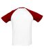 SOLS - T-shirt manches courtes FUNKY - Homme (Blanc/rouge) - UTPC300
