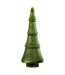 Sapin de Noël en Verre Côtelé 41cm Vert-1