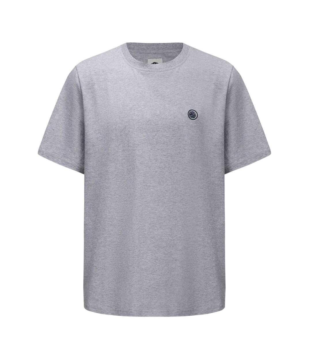 Mens Small Logo Cotton T-shirt Grey Pretty Green-1