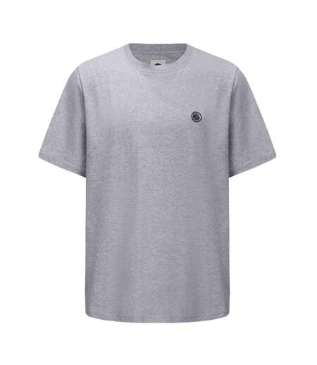 Mens Small Logo Cotton T-shirt Grey Pretty Green