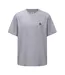 Mens Small Logo Cotton T-shirt Grey Pretty Green-1