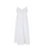 Robe Mi-longue Bretelles Fines Motif/style Broderie Femme Blanc Neige Vero Moda-2