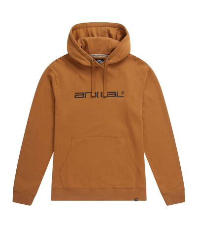 Mens Driver Logo Organic Hoodie Mustard Animal