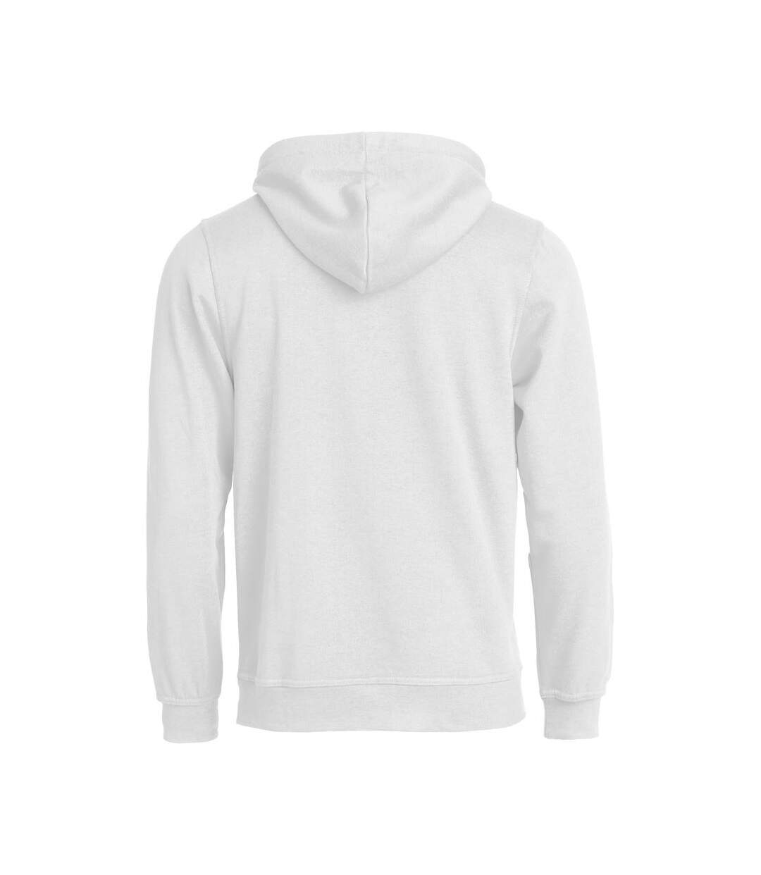 Sweat À Capuche Basic Adulte Blanc Clique-2