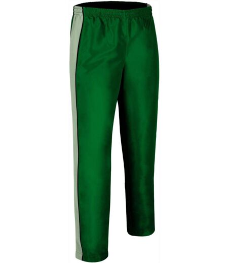 Pantalon jogging bicolore homme - TOURNAMENT - vert bouteille et sable