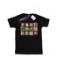 Disney Womens/Ladies Toy Story Character Squares Cotton Boyfriend T-Shirt (Noir) - UTBI46931-1