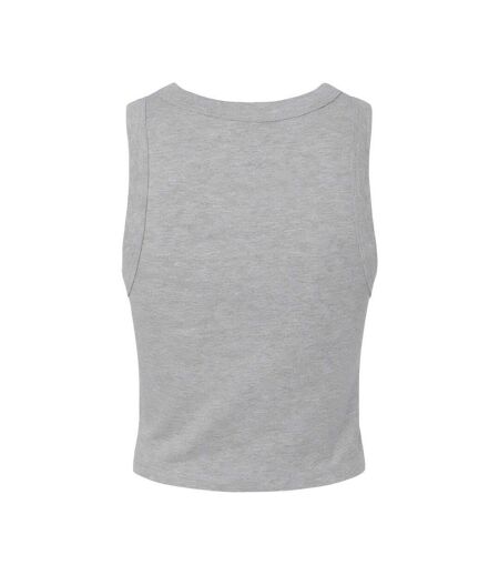 Womens/ladies heather racerback tank top athletic grey Bella + Canvas