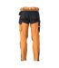 Pantalon De Travail Customised Homme Marron Noir Mascot-2