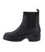 Womens/ladies Millie Leather Ankle Boots Black Toms-3
