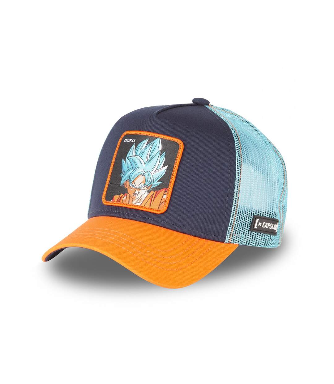 Casquette trucker avec filet Dragon Ball Super Black Goku Capslab-1