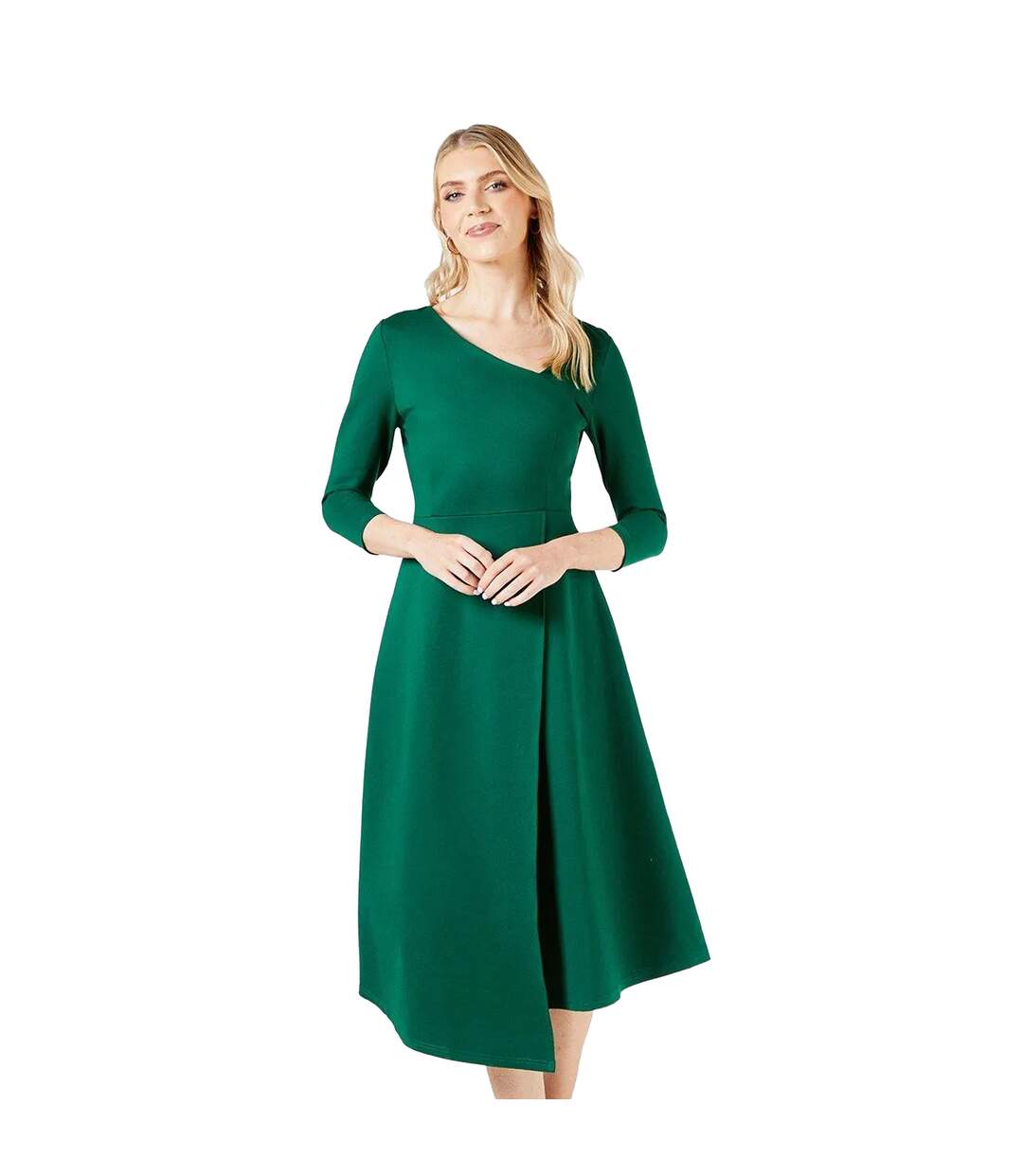 Robe mi-longue femme vert Principles