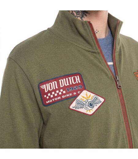 Sweat zippé en molleton avec écusson Wyatt Vondutch