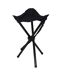 Tabouret de Camping Pliable 45cm Noir-1