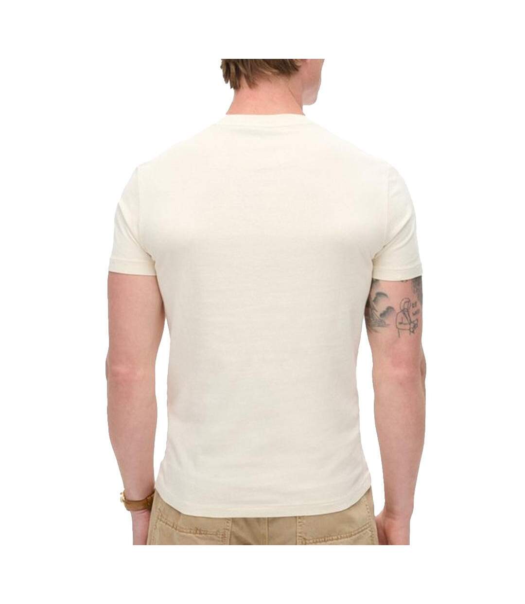 T-Shirt beige homme superdry essential - xxl-2