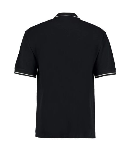 Polo à manches courtes  st. Mellion pour homme noir/blanc Kustom Kit