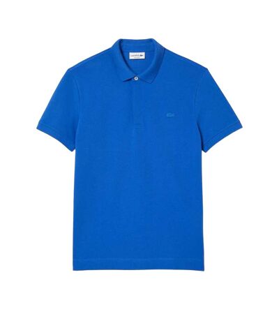 Mens Paris Piqué Stretch Regular Polo Shirt Blue Lacoste