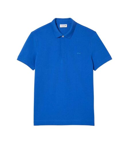 Mens Paris Piqué Stretch Regular Polo Shirt Blue Lacoste